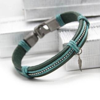 Браслет кожаный коричневый - Cosplaycity.ru - CL50202-1\leather\cord
