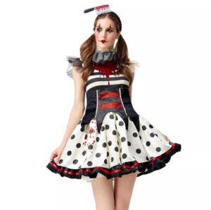 Костюм на Хэллоуин для девушки клоунесса зомби CosplayCity.ru   Drs7171-13\-clown-zombie\