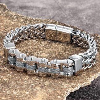 Браслет из ювелирной стали -Магазин Cosplaycity.ru - Elite-SB91-1\jewelrysteel\      - L -
