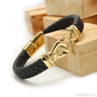 Мужской браслет - Cosplaycity.ru - BML222-03-1\l-gold\steel\      - XXL -