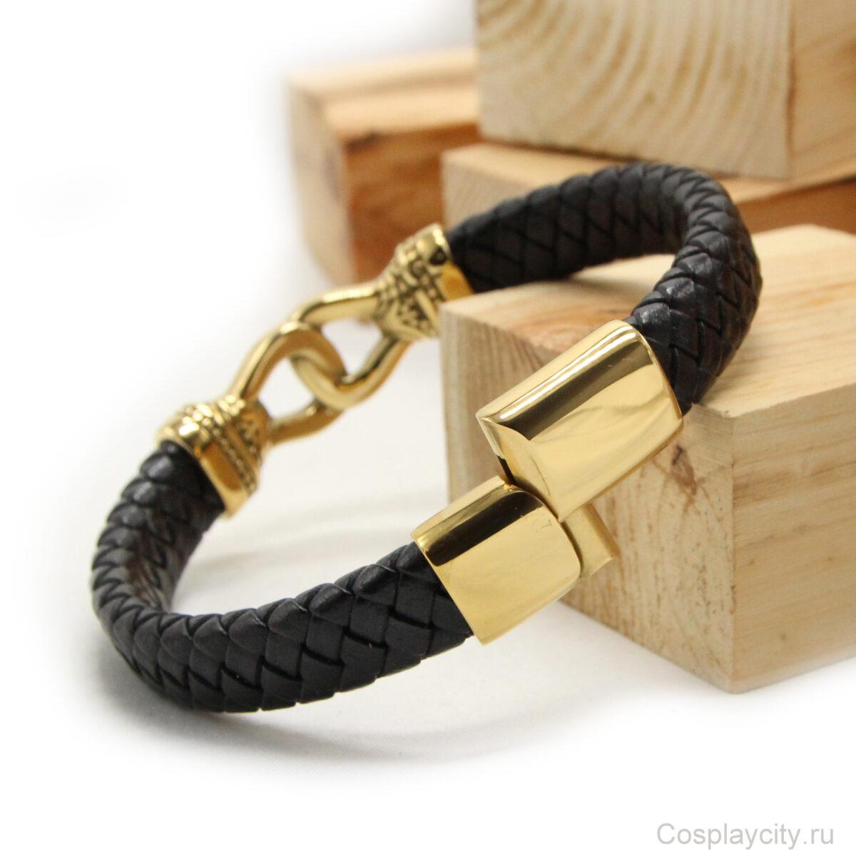 Мужской браслет - Cosplaycity.ru - BML222-03-1\l-gold\steel\ - XXL -\ Мужской браслет - Cosplaycity.ru - BML222-03-1\l-gold\steel\ - XXL -\