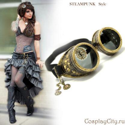 Стимпанк Очки Гогглы - СosplaYcitY Stpk998801 - Магазин Стимпанк - Cosplaycity.ru -
