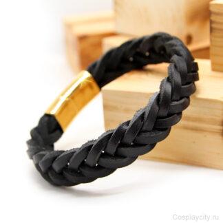 Мужской плетеный браслет - Cosplaycity.ru - BP50091\gold\pigtail\23\   -  XXL -