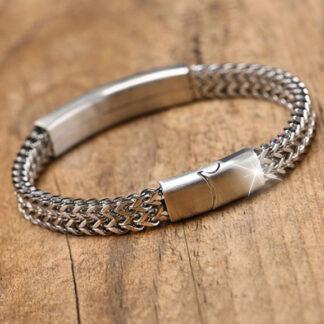 Браслет мужской ювелирная сталь Elite333-3-1\jewelry\steel\   -  L -