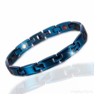 Браслет металлический магнитный синий BS973-16-1\blue