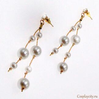 Серьги к платью Гэтсби эпохи GP1\pearl