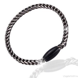 Браслет цепь вороненая сталь BS75-2\bluedsteel
