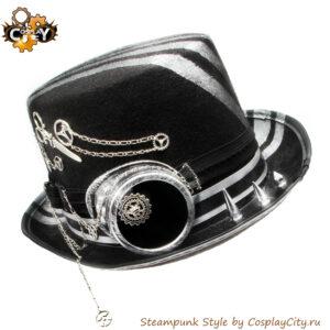 Стимпанк Шляпа и Монокль СosplayCity SP60072-2\antiquesilver\ - Магазин Стимпанк - Cosplaycity.ru -