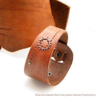 Браслет мужской из натуральной кожи CosplayCity.ru - GL23-SV-7\Steampunk Style