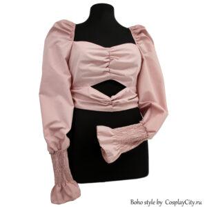 Блуза- спенсер женская в Бохо стиле - CosplayCity - BHOW21-4\powdery-boho\
