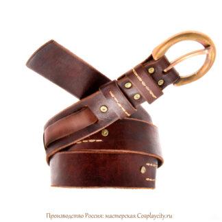 Ремень - натуральная кожа - винтажный коричневый  - CosplayCity.ru  -  LRBT24566\vintage