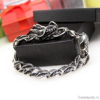 Мужской браслет- Дракон - BD36938-2\dragontail