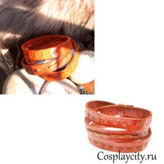 Браслет из кожи - охра - Сosplaycity.ru -  BSV77235\vintage