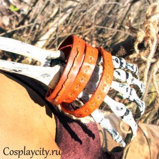 Браслет из кожи - охра - Сosplaycity.ru -  BSV77235\vintage
