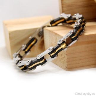 Шнурок мужской на шею - Сosplaycity.ru -  CL8066-3\chain-leather\60см