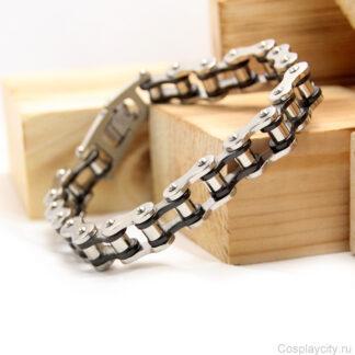 Шнурок мужской на шею - Сosplaycity.ru -  CL8066-3\chain-leather\60см
