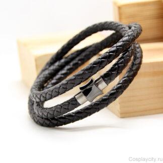 Шнурок мужской на шею - Сosplaycity.ru -  CL8066-3\chain-leather\60см