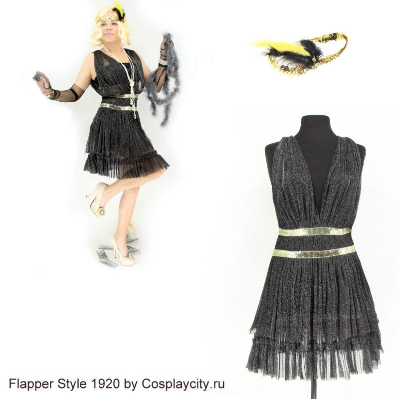 Платье Flappers Гэтсби эпохи- в стиле Чикаго 1920х - CosplayCity.ru- Abito-G19001931 \ XS -S \ 1 \ Платье Flappers Гэтсби эпохи- в стиле Чикаго 1920х - CosplayCity.ru- Abito-G19001931 \ XS -S \ 1 \
