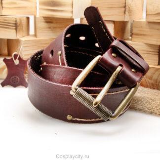Ремень из натуральной кожи - бургунди - CosplayCity.ru  - LRBT24584\Normcore