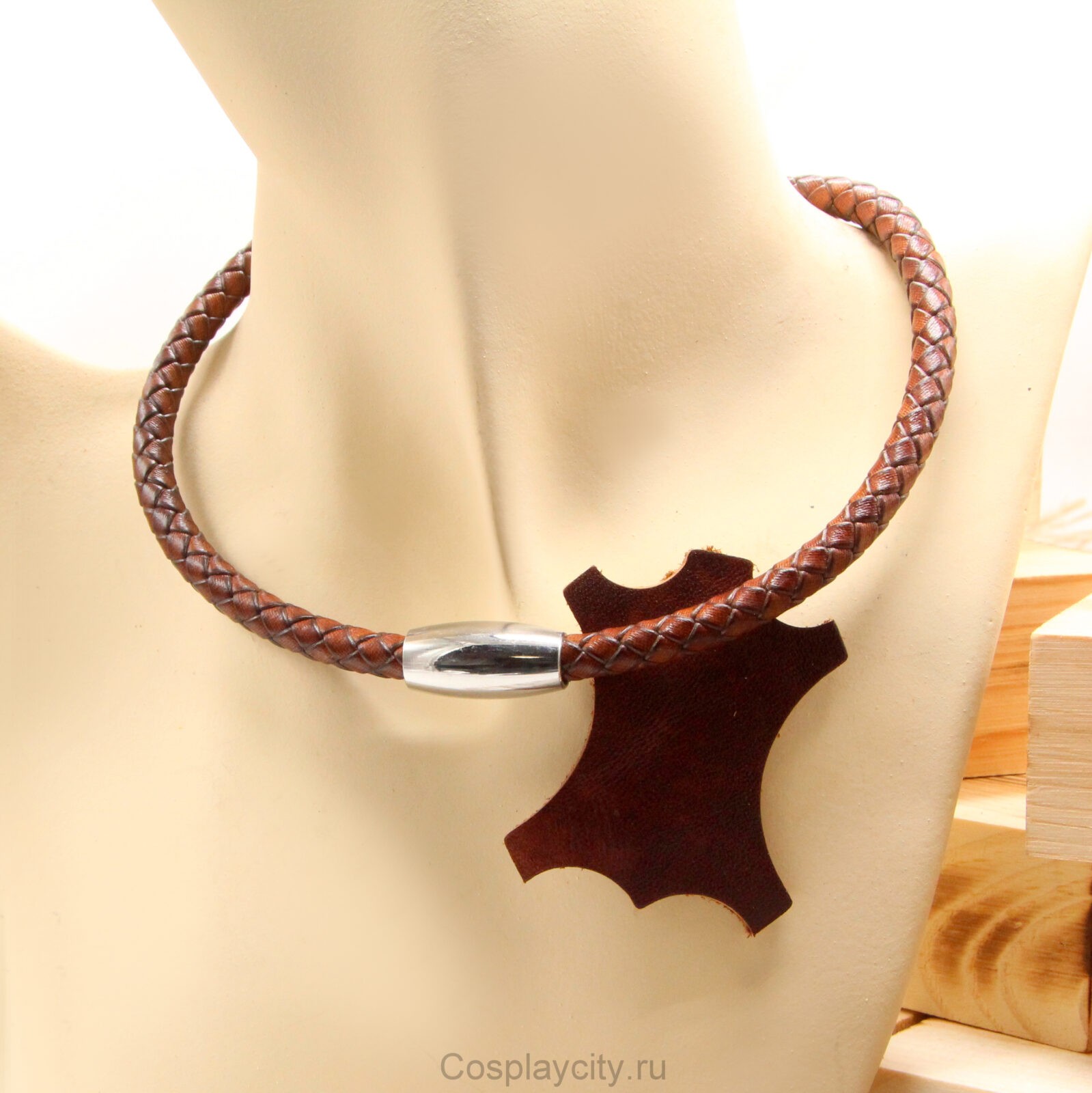 Кожаный шнурок на шею с магнитной застежкой - коричневый - Cosplaycity.ru - NeckStrap7694-1\steelmagnet\ толщина 6 мм\ Кожаный шнурок на шею с магнитной застежкой - коричневый - Cosplaycity.ru - NeckStrap7694-1\steelmagnet\ толщина 6 мм\