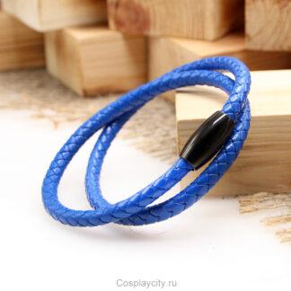 Чокер на шею синий - Cosplaycity.ru - NeckStrap7701\steelmagnet\ толщина 6 мм