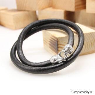Толстый гайтан на шею черный - Cosplaycity.ru - NeckStrap7705-3\Carbine\  толщина 8мм