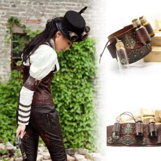 Стимпанк браслет на плечо - кожаный коричневый - Сosplaycity.ru - BVV77881-1\Steampunk-Style